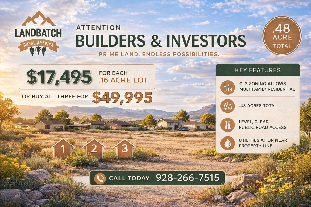 .16 acres - Kingman, AZ "Arcadia Addition" - public utilities - zoned for multi-family!!! #32005027A
