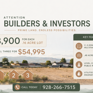 .16 acres - Kingman, AZ "Arcadia Addition" - public utilities - zoned for multi-family!!! #32005027A