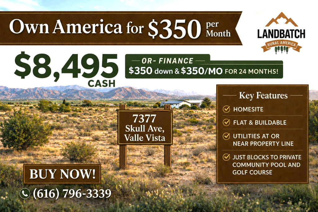 .28 acre - Valle Vista homesite - 7377 Skull Ave. Kingman AZ 86401
